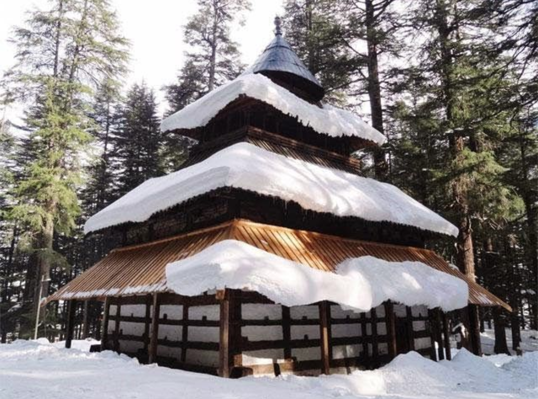 Hadimba Temple Manali Winter Snow
