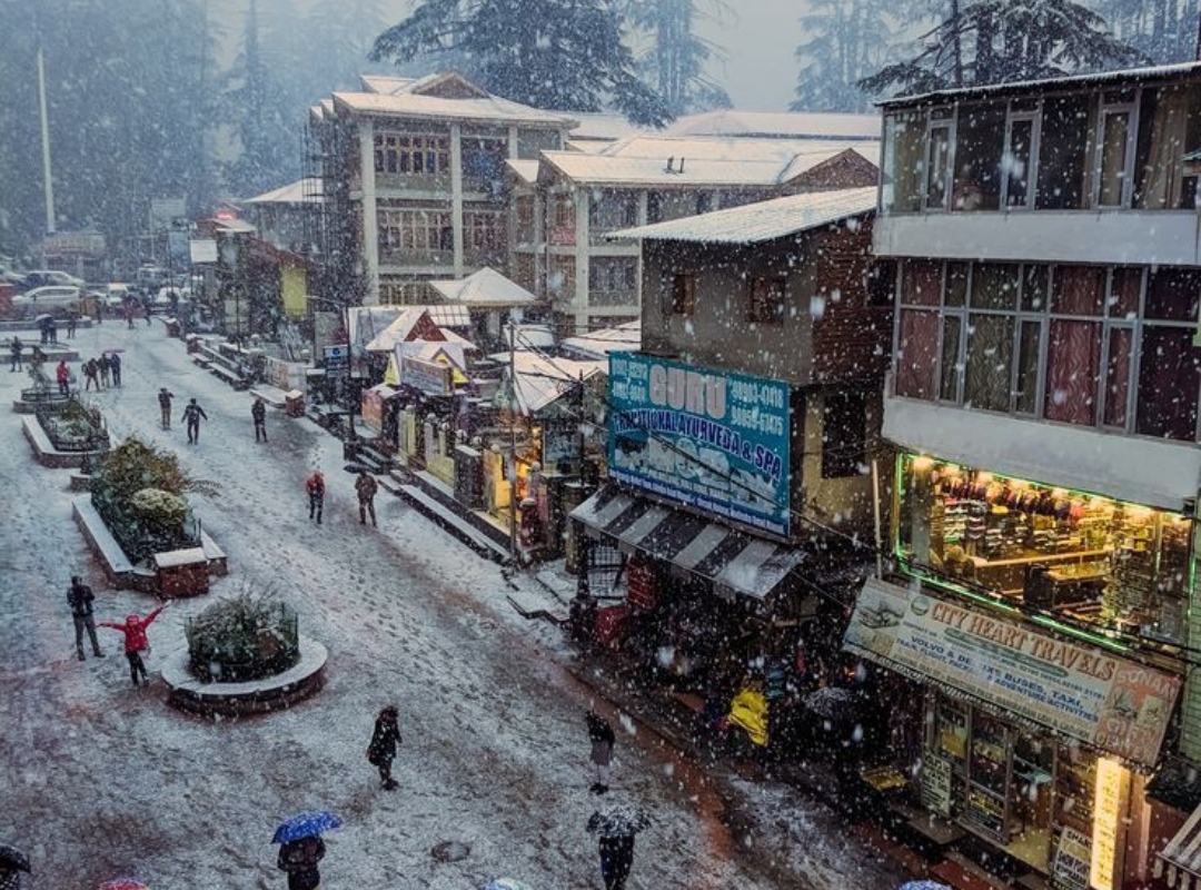 Mall Road Manali Winter