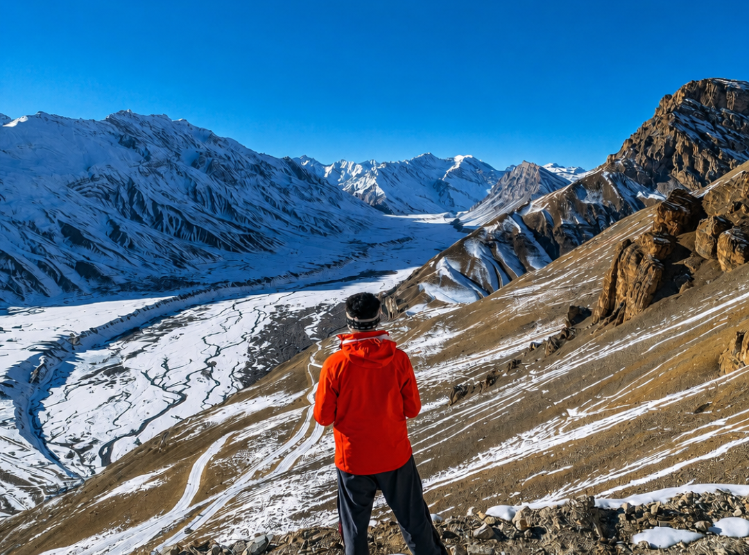 Kaza Village Winter Spiti