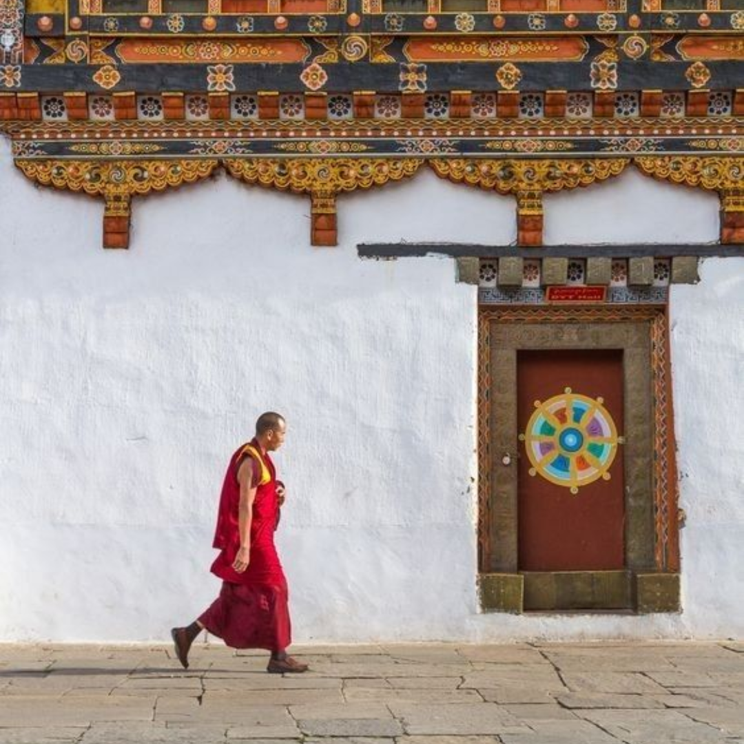 Dalai Lama Monastery area in McLeodganj