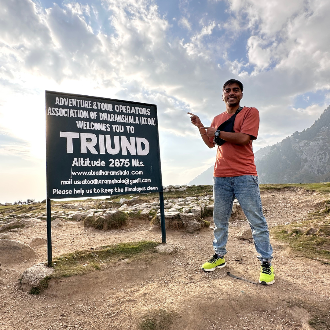 Triund trek near McLeodganj in October